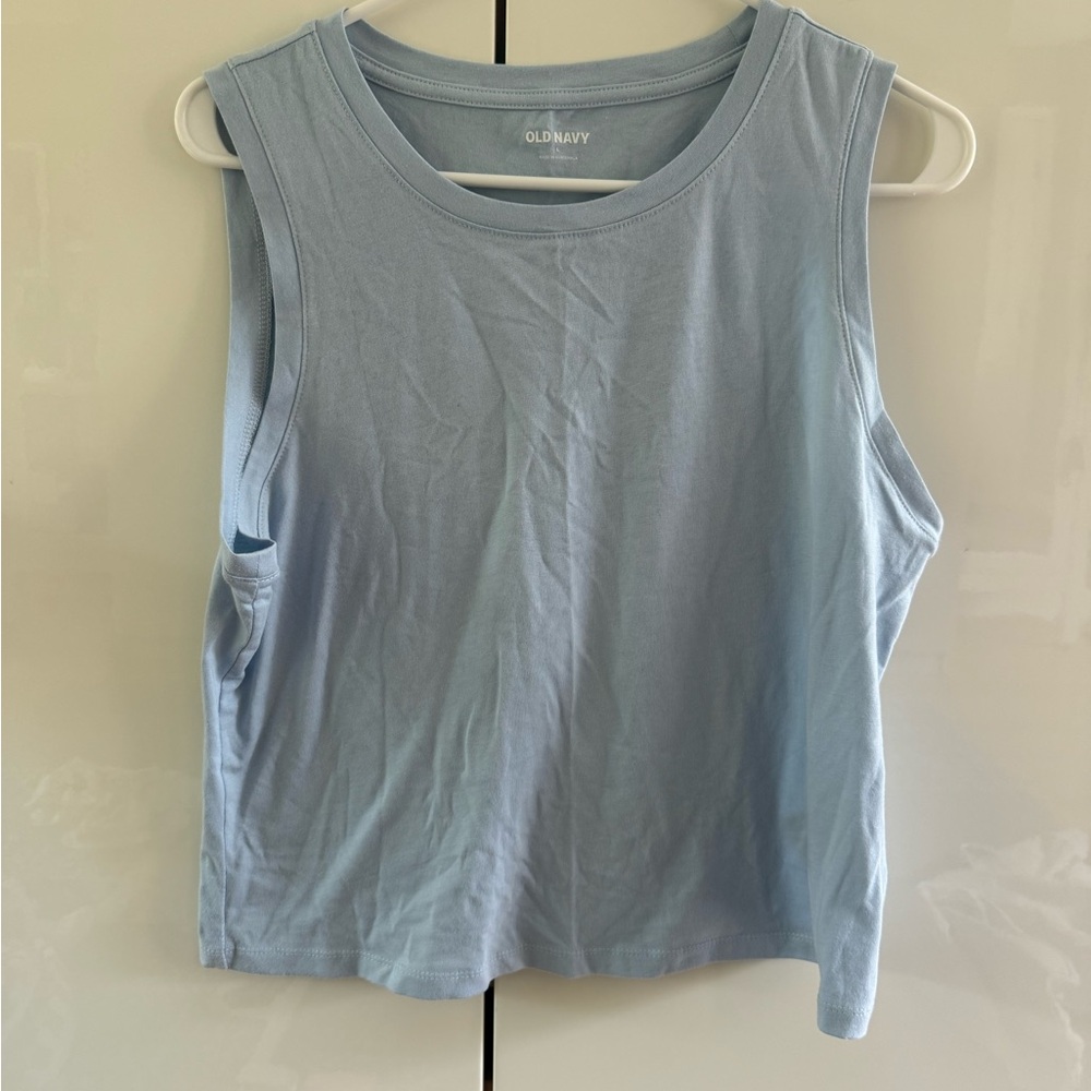 Old Navy Blue  Tee Crop Sleeveless